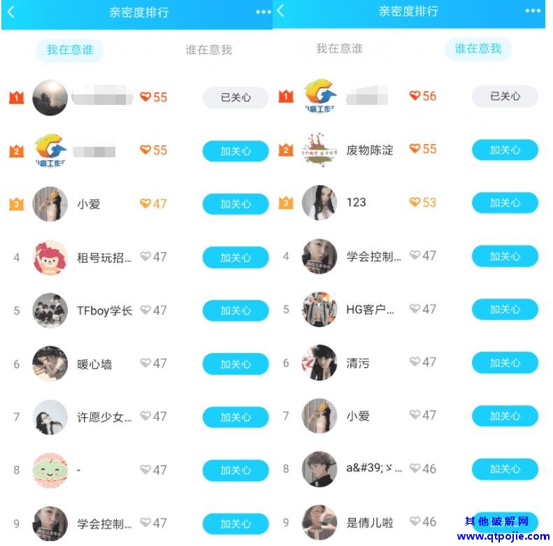 QQ亲密度排行查询 一键查询谁特别关心了我